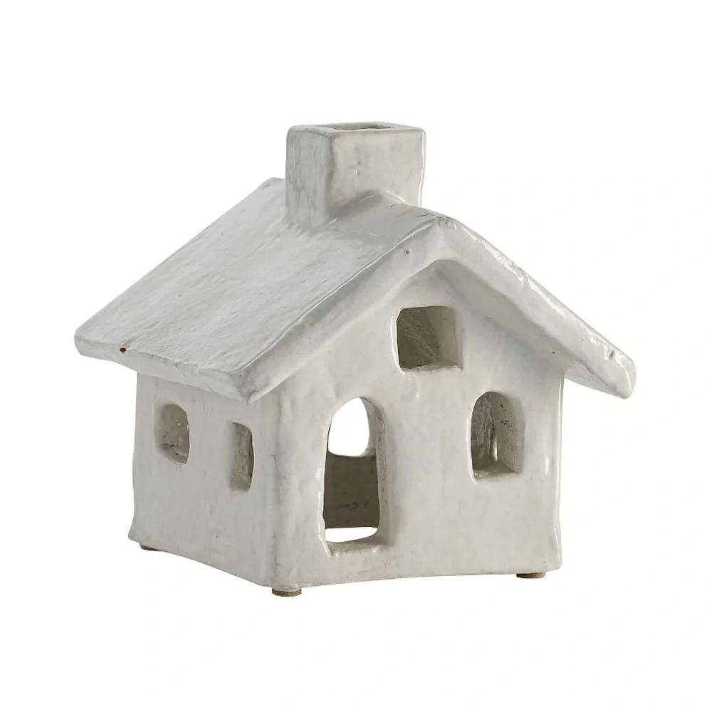PB/ Handcrafted Ceramic Christmas Village House/ DES: Small Ceramic House